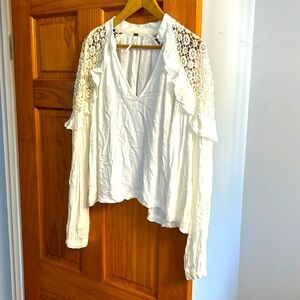Free people white blouse